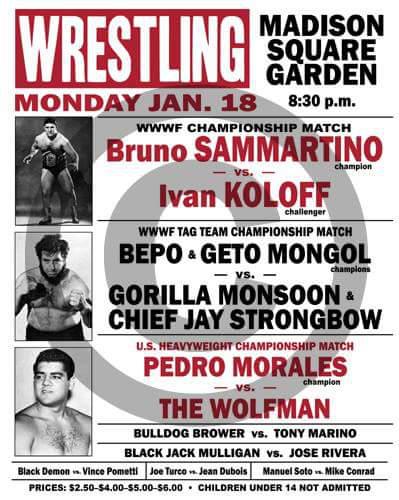 WWWF @ New York City (1971-01-18) - Results @