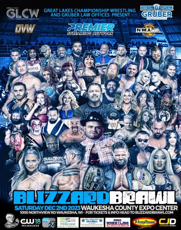 Matches announced for GLCW - Blizzard Brawl Main Event: NWA World Title  Match - EC3 vs. Matt Cardona GLCW Heavyweight Title…
